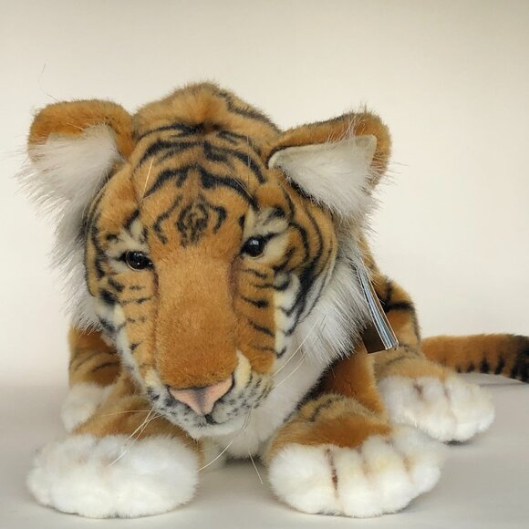 Hansa New w/Tag Handcrafted Plush Tiger Cub Hand Puppet - Picture 13 of 15